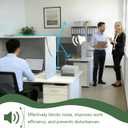 Desk Privacy Panel for Office, Sound Absorbing Cubicle Desk Divider