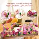 Heart Ornament Building Toy Kit,Love Shaped Flowers Building Set,791PCS Flowers Roses Botanical Plant DIY Collection for Adults Kids Girls and Boys,Home Decor Gift for Birthday, Valentines