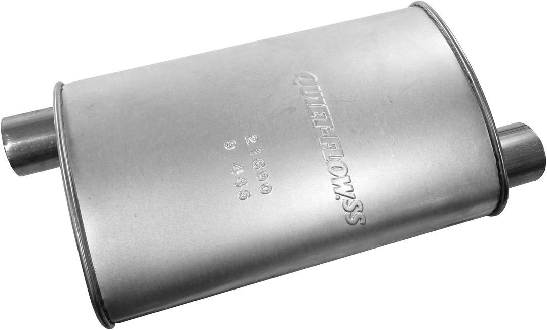 DRiV Walker Exhaust Muffler - 21690 - Stainless Steel with Spun-Locked Heads - Easy Bolt-On Installation - No Welding Required - Reduces Exhaust Noise, Minimizes Distortion