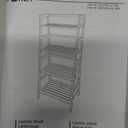 HITNET Ladder Shelf, 4-Tier Bamboo Bookshelf, Freestanding Open Display Storage Rack, Space Saving Flower Plant Display Stand for Bathroom Living Room, Walnut