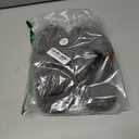 EverFoams Womens Fuzzy Open-toe Slippers Soft Comfy Memory Foam Indoor House Shoes (5-6, Cool Gray)