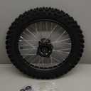 14'' Front Wheel 60/100-14 2.50-14 Dirt Bike Tire Rim Assembly for 110cc 125cc SSR PW80 TTR110 YZ65 RM65 JR80 DS80 KX65 KLX110 CRF70 XR70 Taotao DB14 Baja DR70 Pit Bike Parts with 15mm Bearings