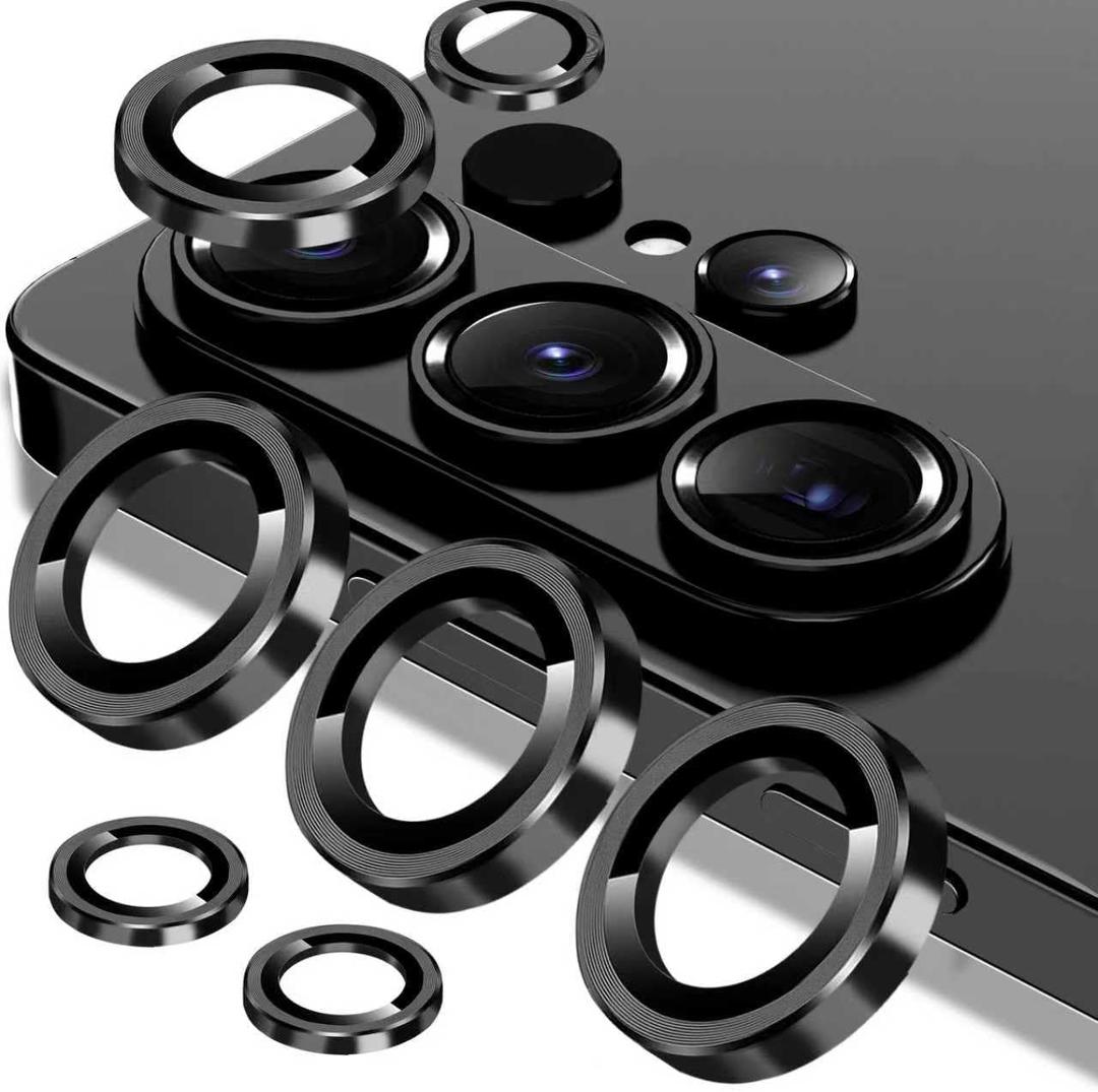 5 x Ferilinso Camera Lens Protector for Samsung Galaxy S26 Ultra, Metal Aluminum Alloy, Unbreakable Protection, Phone Case Friendly, Camera Cover Film Accessories Screen Protector Tempered Glass, Black