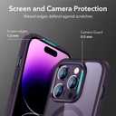 ESR for iPhone 14 Pro Max Case, Compatible with MagSafe, Shockproof Military-Grade Protection, Scratch-Resistant Back, Magnetic Phone Case for iPhone 14 Pro Max, Classic Hybrid Case, Clear Purple