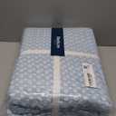 Bedsure Cooling Cotton Waffle Oversized King Blanket - Lightweight Breathable Rayon Derived from Bamboo for Hot Sleepers, Luxury Throws for Bed and Sofa, Light Blue, 120x96 Inches