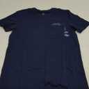 DAVID ARCHY Men's Soft Cotton Short Sleepwear Top & Bottom Loungewear Pajama Set (S, Navy Blue/Black)