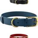 Tuff Pupper Classic Heavy Duty Dog Collar | 10x Stronger Than Leather | 100% Waterproof & Odor Proof Dog Collar | Tough Rust-Proof All Metal Hardware (Midnight Blue)