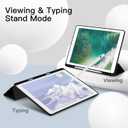 JETech Case for iPad Pro 12.9 Inch (2015/2017 Model, 1st/2nd Generation) with Pencil Holder, Slim Tablet Cover with Soft TPU Back, Auto Wake/Sleep (Black)