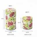 Japanese Pokkan Matcha Coffee Spice Tea Tin Canister Washi Paper Storage with Lid 7.05 oz Capacity (Neko/L)