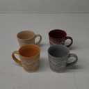 Trwcrt Ceramic Coffee Mug Set of 4,15 oz Microwavable Coffee Cups with Handle for Tea Cappuccino Latte Milk Cocoa Juice Hot Beverages