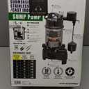 Superior Pump 92151 1 HP Cast Iron Sump Pump Side Discharge with Vertical Float Switch