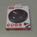 GPX PC332B Portable CD Player with Anti-Skip Protection, FM Radio and Stereo Earbuds - Black