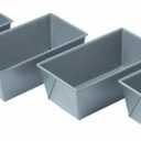 Chicago Metallic Commercial II Non-Stick Mini Loaf Pans, 5-3/4 by 3-1/4 by 2-1/4-Inch, Gray (Pack of 4)