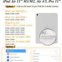 Shorogyt for iPad Air 11 Inch Case M3 2025&M2 2024/Air 5th Generation 2022/Air 4th Gen 2020/Pro 11 Inch Case Magnetic Stand for Women - Cute 360 Degree Rotating Covers Girls Pencil Holder,Mushroom