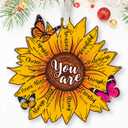 3 x Christian Christmas Ornaments - Religious Christmas Ornaments for Women - Christian Gifts for Women - Religious Bible Verse Jesus Inspirational Faith Ornament for Tree - Acrylic Ornament