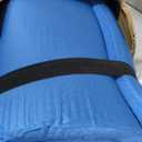Foam Sleeping Pad for Camping - 1.25-Inch-Thick Waterproof Sleep Pad with Carry Straps for Cots, Tents, or Sleepovers by Wakeman Outdoors (Black)
