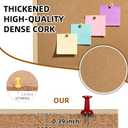 24” x 36” Cork Boards for Walls with Wooden Frame 1pack, Double Sided Office Board for Wall Organizer, Bulletins Board Decorative Hanging Pin Board for School, Home & Office, Notice Board Memo Board