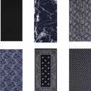 6 PCS Unisex Neck Warmer, Seamless Tube Balaclava, Face Cover, Cycling Mask, Ski Snood, Multifunctional Headwear, Neck Gaiter (Multicolor) (Black)
