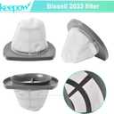 KEEPOW 2033 Vacuum Filter Compatible with Bissell Featherweight Stick Lightweight Bagless Vacuum 2033, 20331, 20333, 20336, 20339, 2033M (8 PACK)