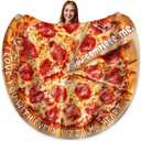 GEEMBI Valentines Gifts for Him Boyfriend - Anniversary Blanket for Men, Funny Birthday Gifts for Boyfriend Husband - You Complete Me Pizza Fleece Throw Blankets 70 in