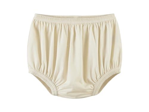 EEOST Adult Diaper Cover for Incontinence Noiseless Leak-Protection Underwear Plastic Pants Over Diapers Waterproof Rubber Pants(Beige, 3XL(Woman Size))