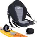 NEW-Vi Universal Deluxe Detachable Kayak Seat Paddle Board Seat Canoe Seat Kayak Seats with Back Support, 4 Adjustable Straps High Back Support, Form-Fitting for Kayaks SUP Fishing Boat Rowboat