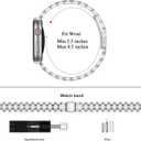BAITEYOU Narrow Metal Band Compatible with Apple Watch Bands 38mm 40mm 41mm 42mm 44mm 45mm 46mm 49mm (Series 11 10 9 8 7 6 5 4 3 2 1 SE Ultra), Dressy Thin Stainless Steel iWatch Bands for Women