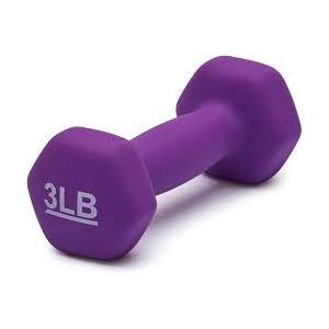 Workout Dumbbell Hand Weight, 3lb