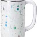 Swig Life 30oz Mega Mug, 30 oz Tumbler with Handle and Straw, Cup Holder Friendly, Dishwasher Safe, Extra Large Insulated Tumbler, Stainless Steel Water Bottle (Bride to Be)