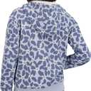 Billabong Women's Full Zip Oversized Sherpa Lined Hoodie Jacket (Blue, XL)