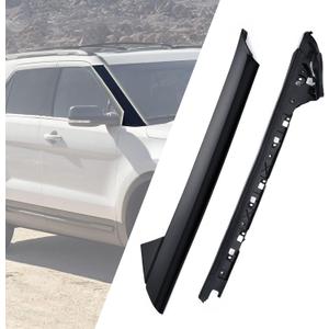 Windshield A-Pillar Molding Trim Kit Right Passenger Side Compatible with 2011-2019 Ford Explorer Replaces: 926-451, BB5Z-7803136-AA, BB5Z7803136AB, BB5Z7803136BA