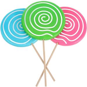 Cabilock 3pcs Lollipop Model Props, Realistic Jumbo Candy Decorations, Large Candy Ornaments Simulation Photo Prop for Parties Photo Shoots
