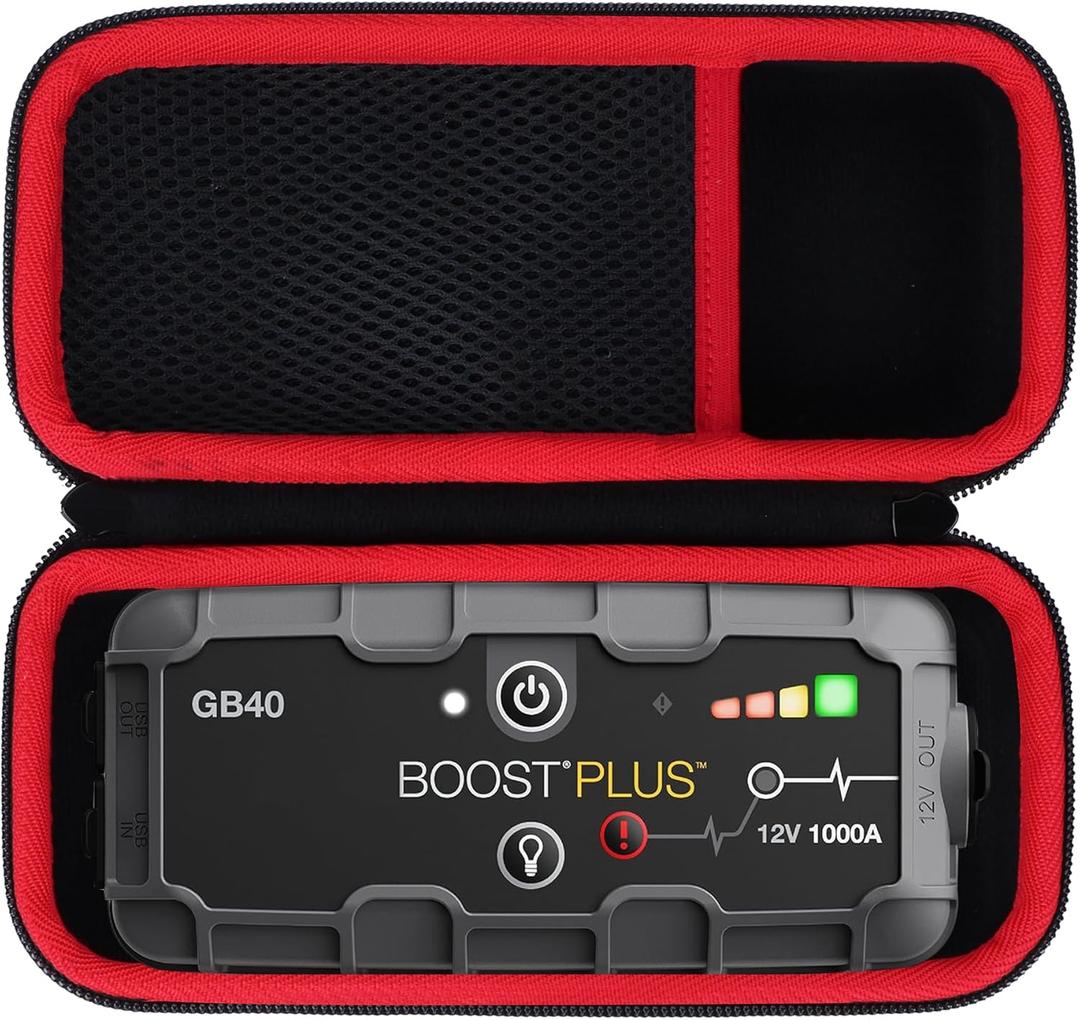Lebakort Storage Case Compatible with Boost Plus GB40 / Sport GB20 UltraSafe Car Battery Jump Starter (Only for GB40 / GB20 Machines, Not Fit Battery Clamps)