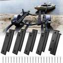 8 Pack Boat Trailer Bunk Slide Pads and 2 Pack Boat Trailer Glide Bunk Enders, 3" x 10" Boat Trailer Bunk Slicks, for Boat Trailer
