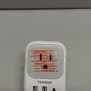 India Plug Adapter 2 Pack, TESSAN Type D Travel Adapter with 4 Outlets 3 USB Charger (1 USB C Port), US to Indian Outlet Adaptor for USA to Bangladesh, India, Kuwait, Maldives