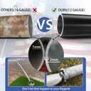 Heavy Duty 20 FT Flag Pole, Unbending 100MPH Wind Resistance, 95HBW Hard Aerospace Aluminum, In-Ground Flagpole Kit for Outside House