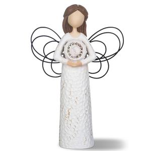 4 x SIGUEJOR Retirement Gifts Angel for Women, Celebratory Gifts for Retirement, Happy Retirement Gifts for Coworkers, Nurses, and Friends,Hand-Painted Figurines