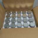 Accguan 20 Pcs 10 oz Glass Jars with Silver Lids, Mason Jars for Gifts, Crafts, Wedding, Spice, Extra Tags String