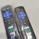 Pack of 2) Replacement Remote Control Only for Roku TV, Compatible for TCL Roku/Hisense Roku/Onn Roku/Sharp Roku/Element Roku/Westinghouse Roku/Philips Roku Smart TVs (Not for Roku Stick and Box)