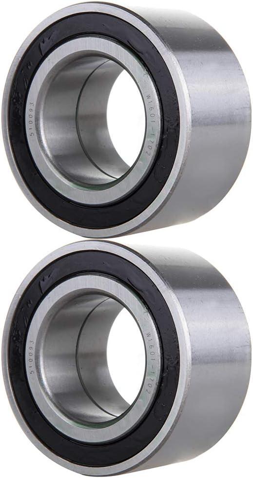 New Wheel Hub Bearings Front Compatible 2007-2018 for Hyundai Elantra, 2012-2017 for Veloster, 2010-2018 for Kia Forte Soul, 2015-2019 for Soul EV with OE 510093 (Pack of 2)