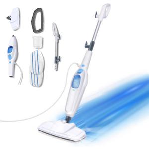 Steam Mop 1500W Electric Floor Cleaner Hot Steam Cleaner Handheld Multipurpose Handheld Cleaning Machines Convenient Detachable For Cleaning Laminate Hardwood Marble Tile Floor Carpet
