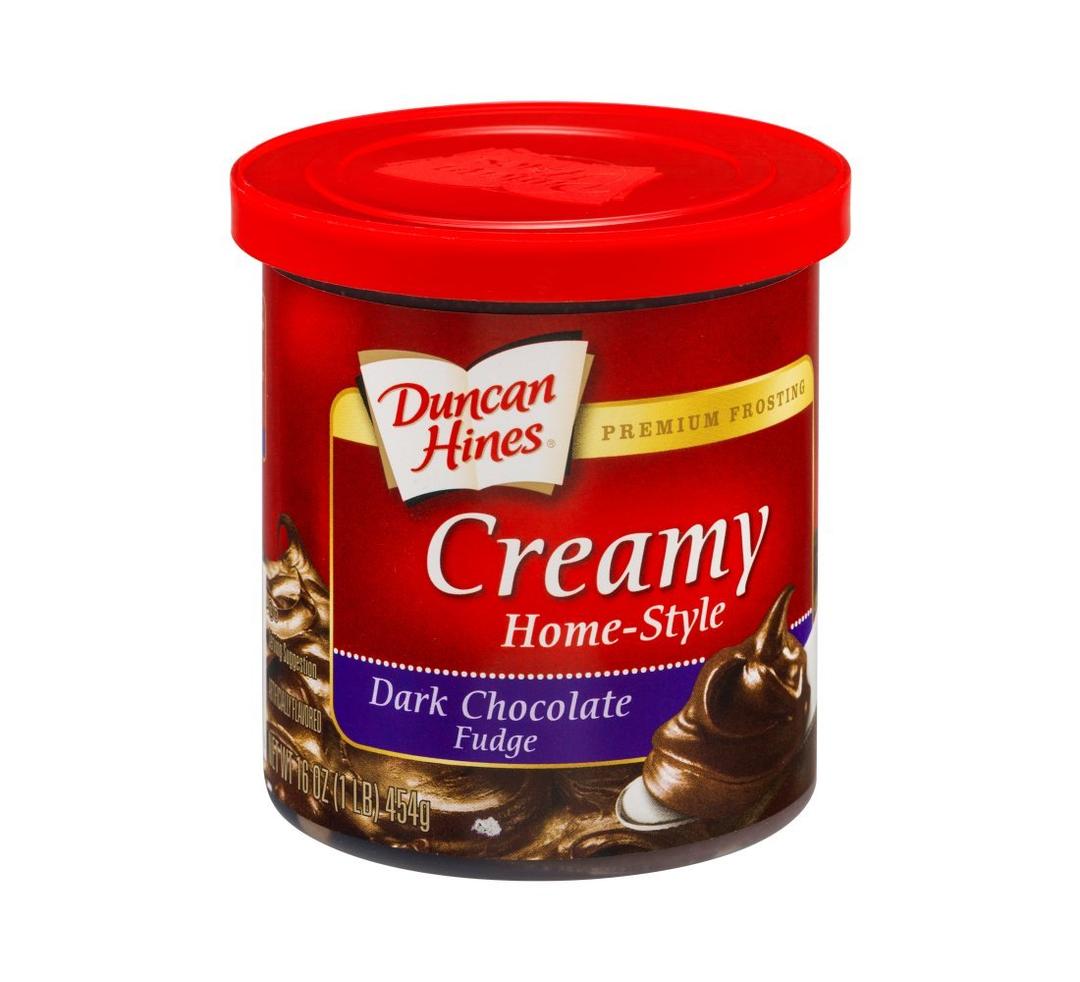 Duncan Hines Creamy Dark Chocolate Fudge Flavored Frosting, 16 oz. (Pack of 8) (BBD - 11/13/2026)