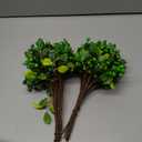 SHACOS Artificial Green Berry Stems 20 PCS Pack Fake Berries Branches Spray with Green Leaves 9.8 inch Small Berry Picks for Christmas Decorations Crafts Holiday Home Decor, Green