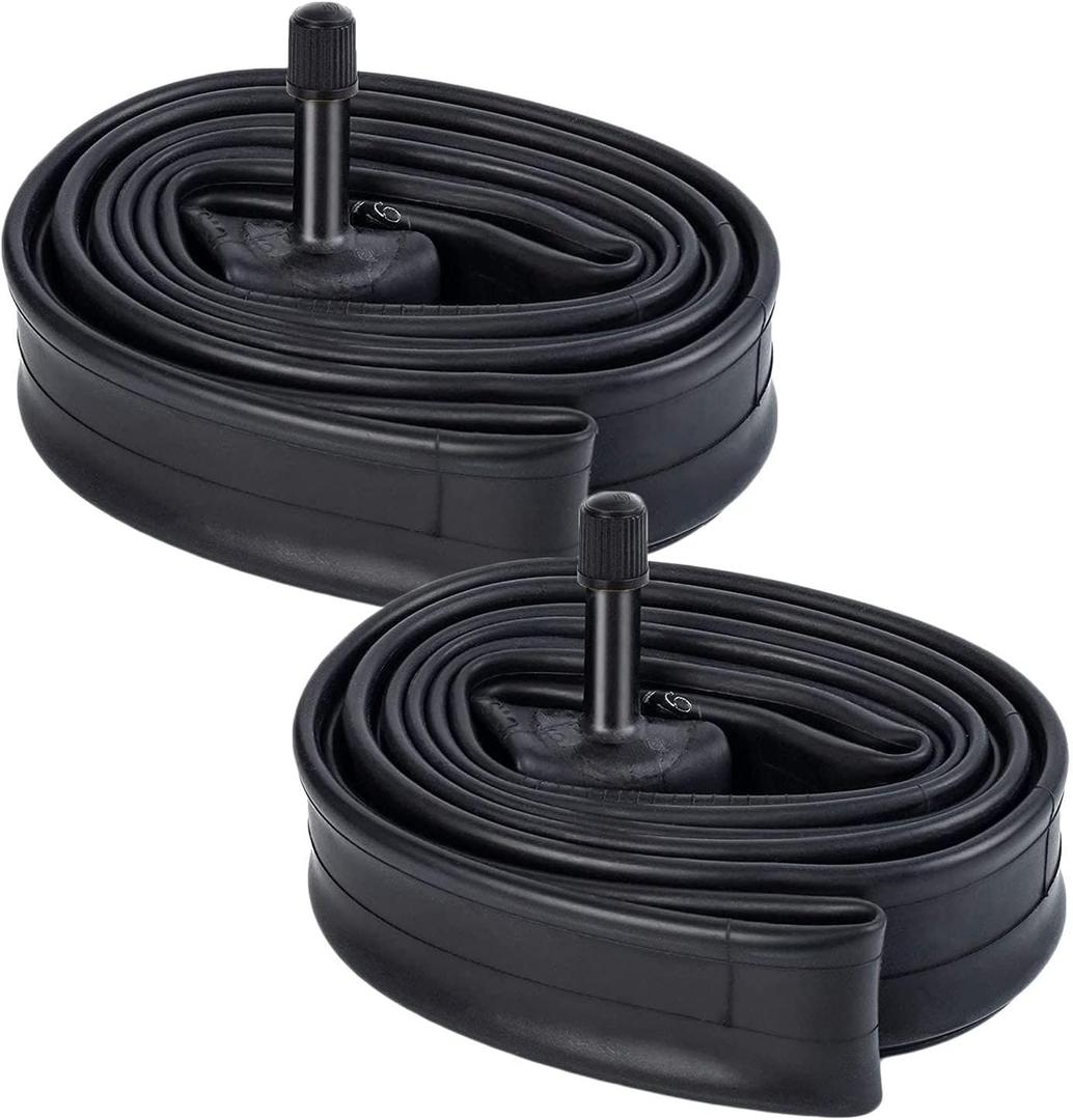 26x1 3/8 (37-590) Heavy Duty Bike Tubes AV32MM Schrader Valve Bicycle Tubes Premium Butyl Rubber Compatible with 26x1 3-8 26 x 1 3/8 Road,Gravel,City Bike Bicycle Tire Tubes 2-PCS