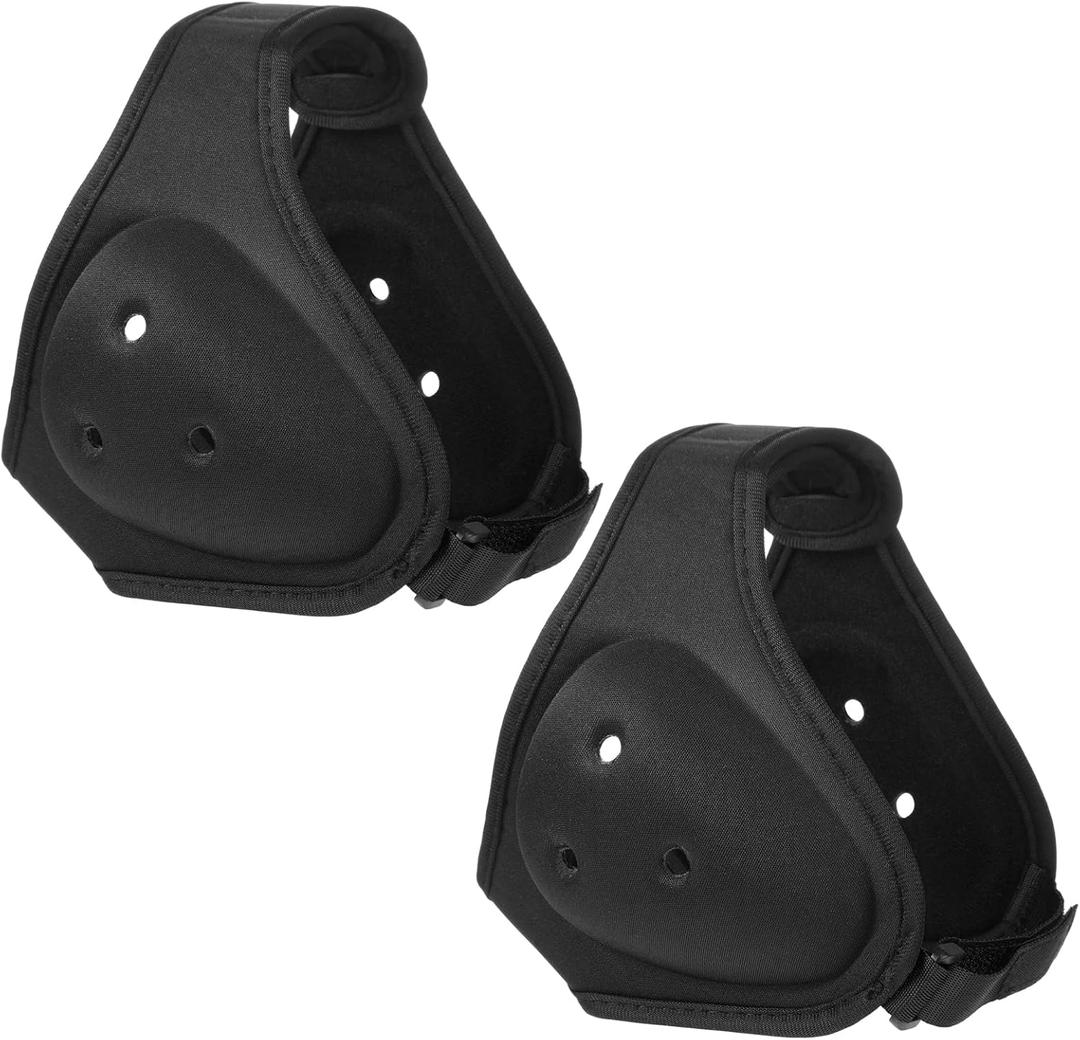 Jerify 2 Pcs Wrestling Headgear for Kids Youth Soft Grappling Headgear Wrestling Adjustable Ear Guard Protective(Black)