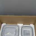 HOMBERKING 24pc Glass Food Storage Containers with Lids, Glass Meal Prep Containers, Airtight Glass Bento Boxes, BPA Free & Leak Proof, Pantry Kitchen Storage(12 lids & 12 Containers) - Gray