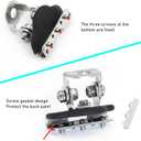 2 PCS Hood Light Mount, Waterproof Durable Metal Design, Adjustable Wide Angle Vehicle Spotlight Holder, Universal Grille Light Bracket Accessories (Black)