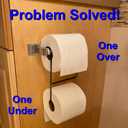 TP Pal - Extra Toilet Paper Roll Holder (Black)