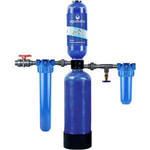 Aquasana Whole House Water Filter System | 1,000,000 Gallons | Carbon & KDF Media | Reduces 97% Chlorine & Sediment | Includes Pre- and Post-Filters | Rhino WH-1000