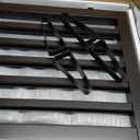 Freestanding Dog Gate Folding Brown Dog Gates for The House Doorways Stairs Pet Gates for Dogs, Doogie Puppy Fence Gate (4 Panel - 74 inches Wide)